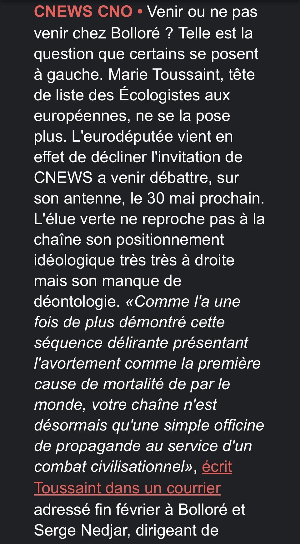 Newsletter Chez Pol de Libération 